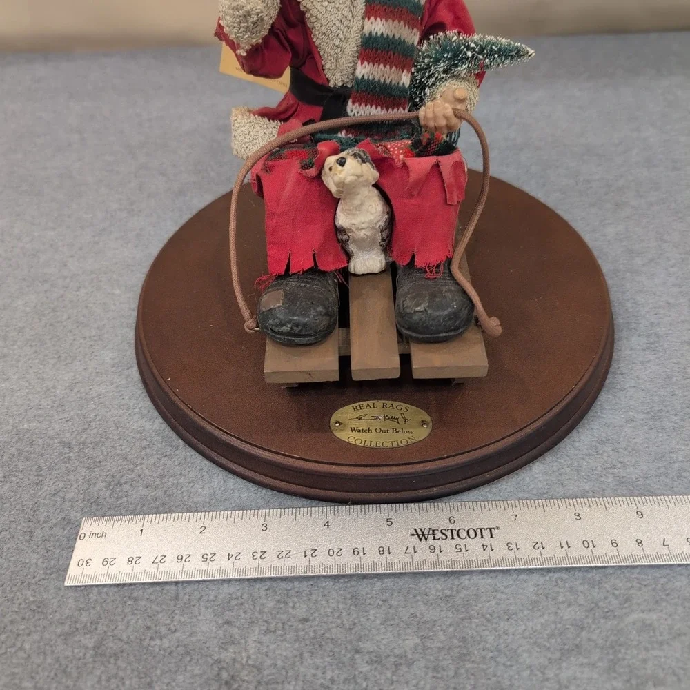Emmett Kelly Jr‎ REAL RAGS Watch Out Below Collection  Clown Christmas Figurine - Picture 12 of 12